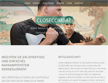 Tablet Screenshot of closecombat.ch